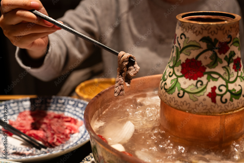 Traditional Beijing copper pot mutton Traditional Beijing copper pot mutton