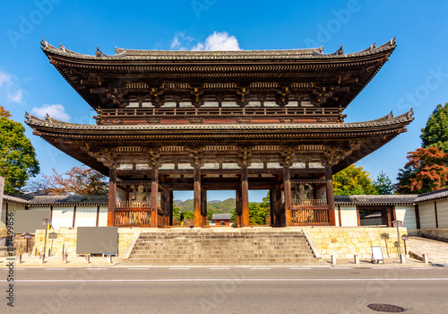 Main gate of Ninna-ji temple in Kyoto, Japan photo