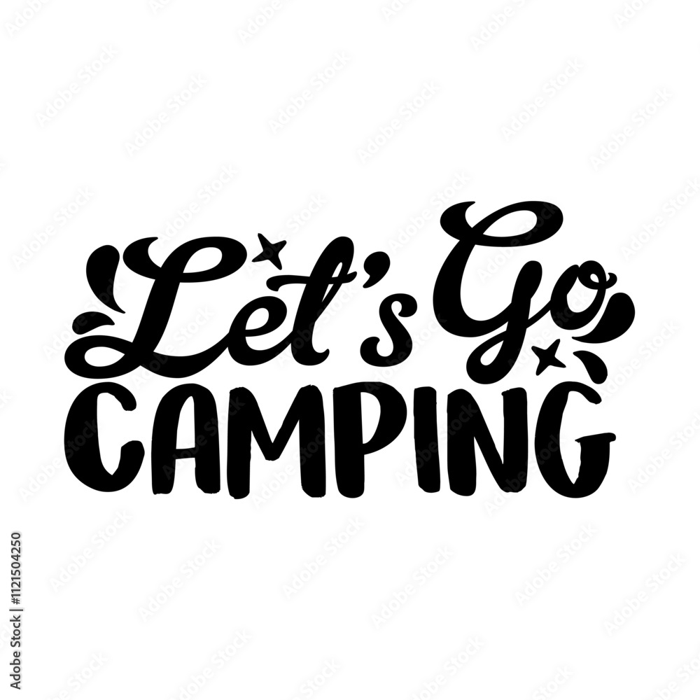 Obraz premium lets go camping.eps