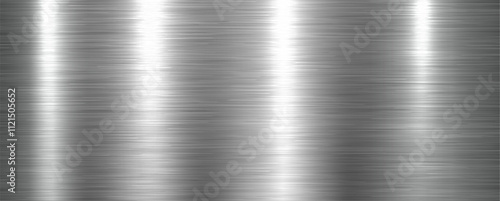 Brushed metal texture background, shiny lustrous dark silver metallic pattern 3d background.