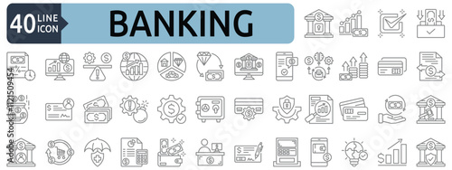 Banking icon set
