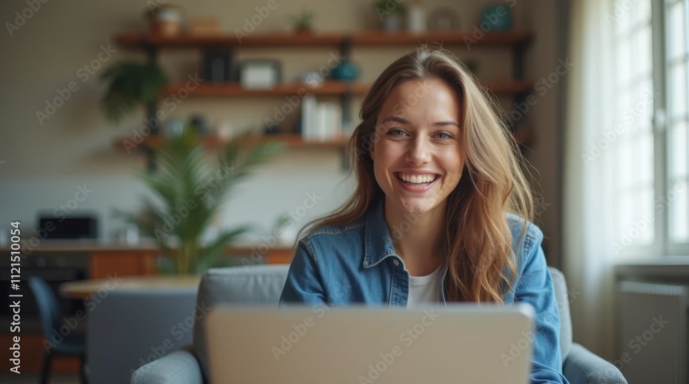 Young Professional in Virtual Meeting Young Professional in Virtual Meeting