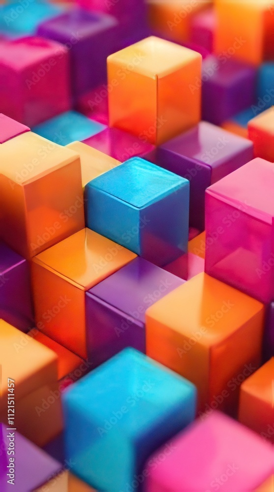 Colorful blocks, abstract geometric background. Colorful blocks, abstract geometric background.