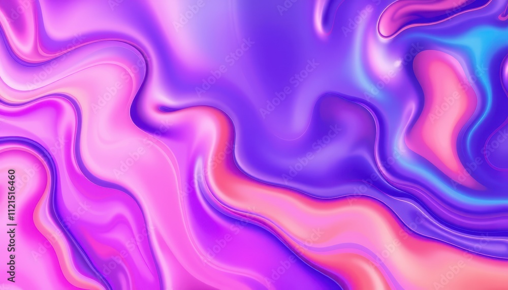 Obraz premium Abstract Pink and Purple Liquid Swirls Background