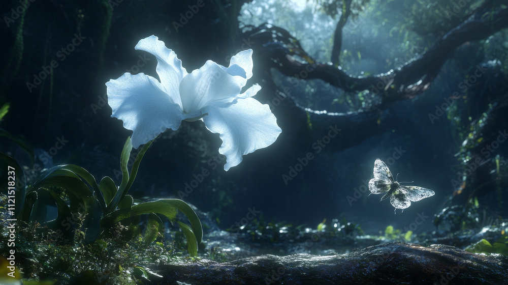 Obraz premium The Ethereal Bloom of Swamps.