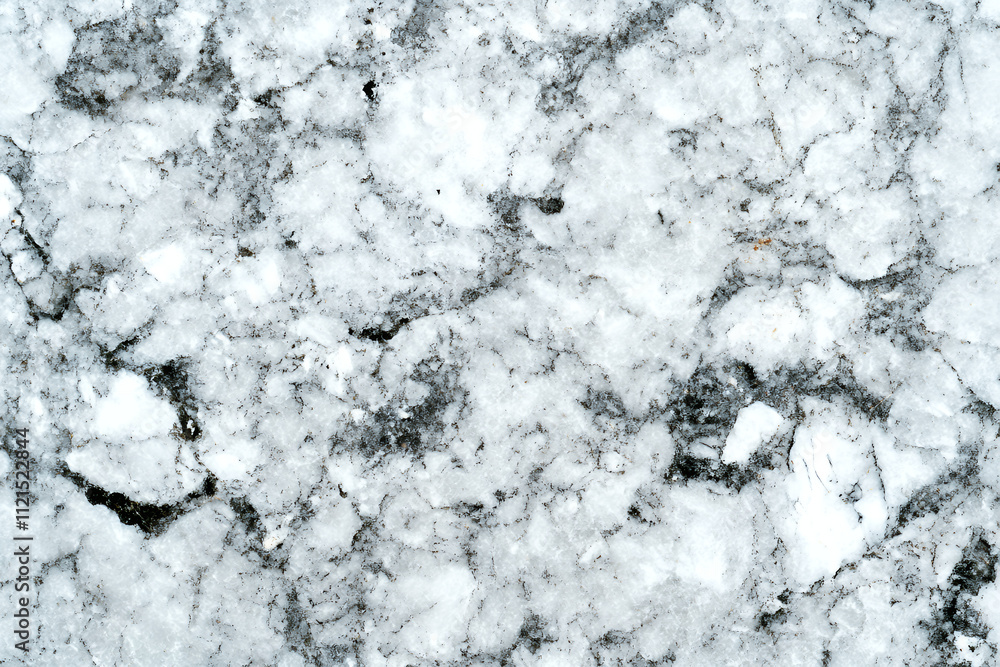 Fototapeta premium Sophisticated Marble: White Stone with Gray Shadow Play