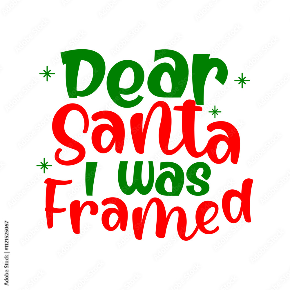 Fototapeta premium dear santa i was framed