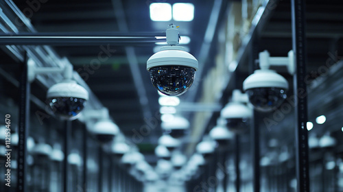 A multi-camera system tracking inventory movement in large warehouses.