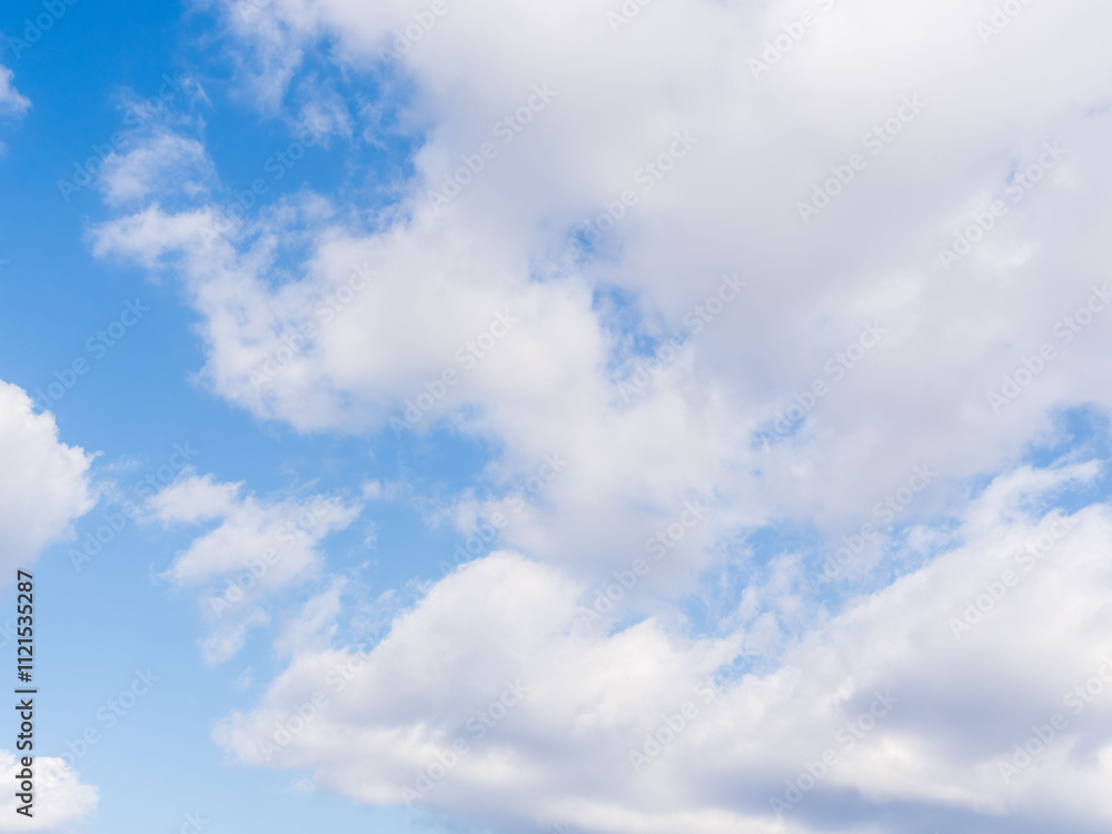 冬の青空と白い雲19