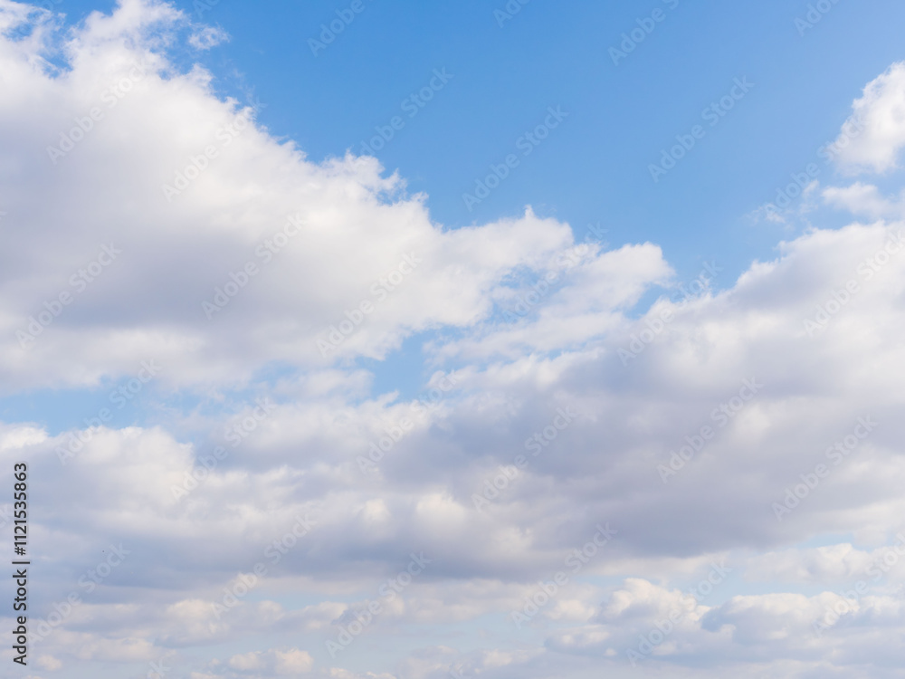 Obraz premium 冬の青空と白い雲12
