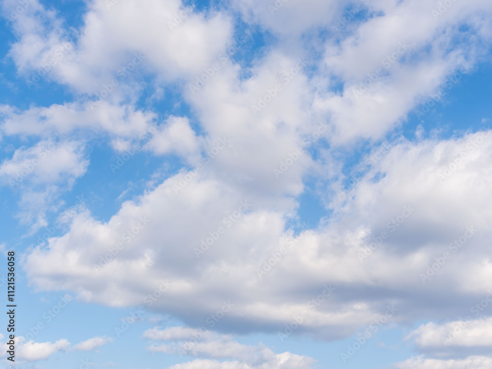 冬の青空と白い雲13 冬の青空と白い雲13