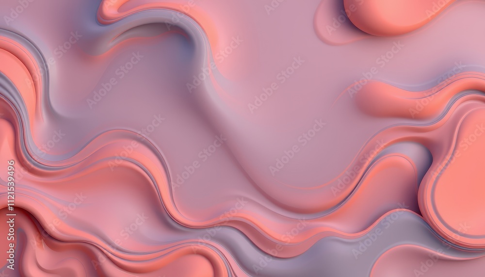 Abstract Pink and Gray Wavy Fluid Design Abstract Pink and Gray Wavy Fluid Design