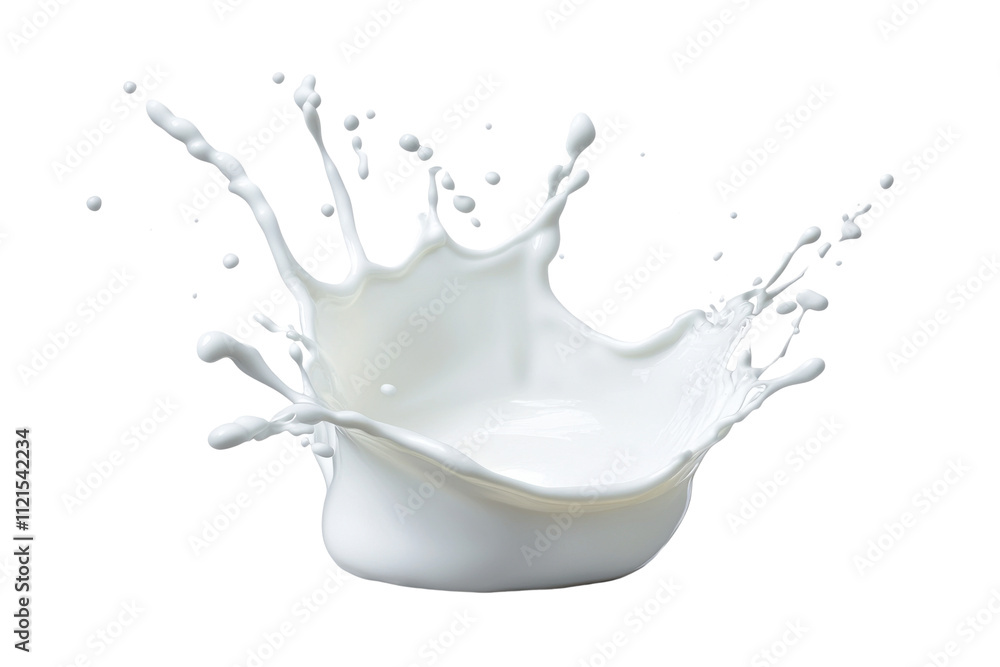 PNG milk splash with dynamic liquid crown effect. PNG milk splash with dynamic liquid crown effect.