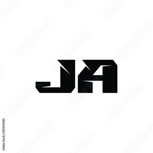 Free Download JA monogram logo design letter text name symbol monochrome logotype alphabet character simple logo - GFXLoad