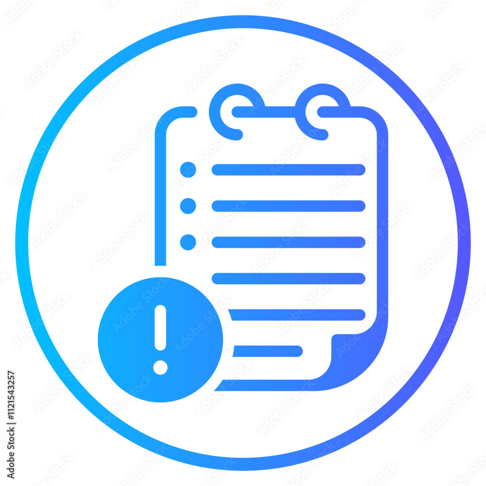 warning gradient icon warning gradient icon