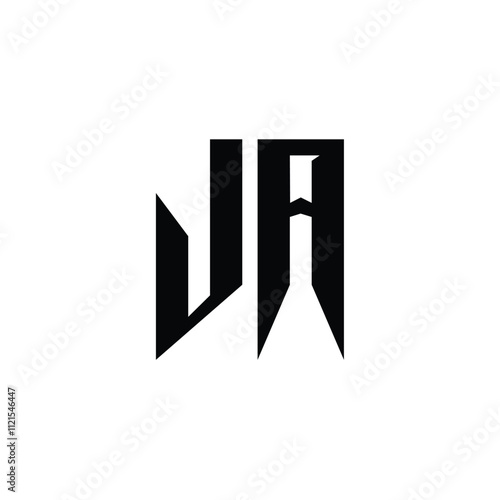 Free Download JA monogram logo design letter text name symbol monochrome logotype alphabet character simple logo - GFXLoad