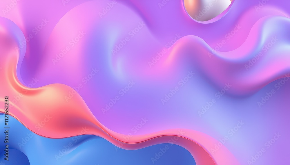 Fototapeta premium Abstract Pastel Waves Flowing Design