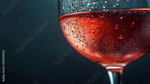 red wine pouring into glass