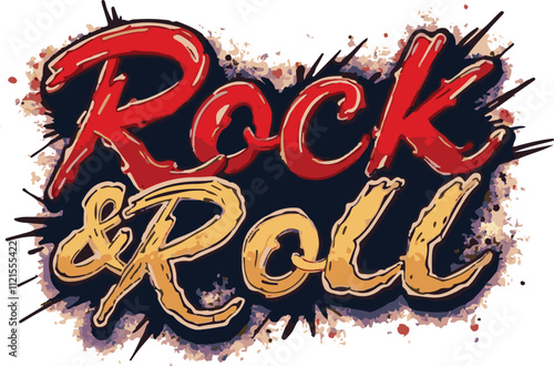 Rock & Roll Soul Graffiti Typography
