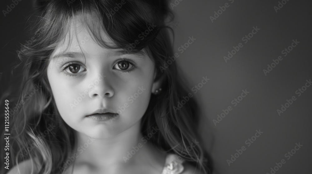 Little girl who dreams of becoming a model, AI generated image Little girl who dreams of becoming a model, AI generated image