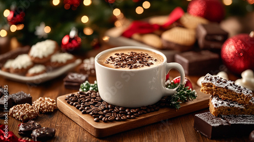 Wallpaper Mural christmas cookies and coffee Torontodigital.ca