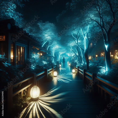 Luminous Shadow Utilize phosphorescent or glow in the dark mater