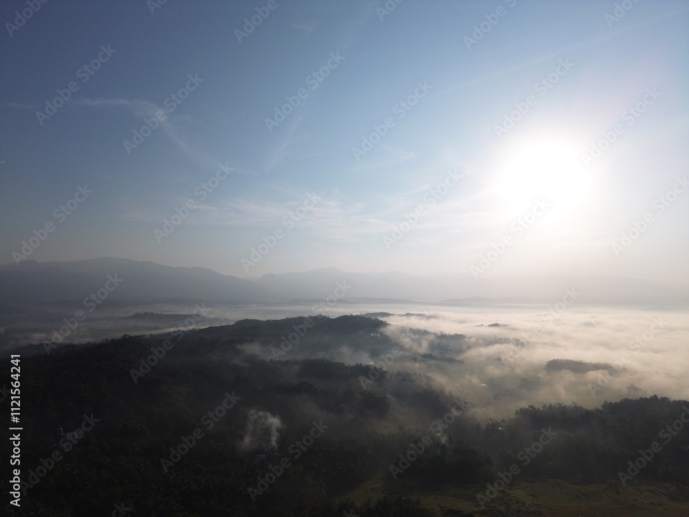 Fototapeta premium sunrise in the mountains