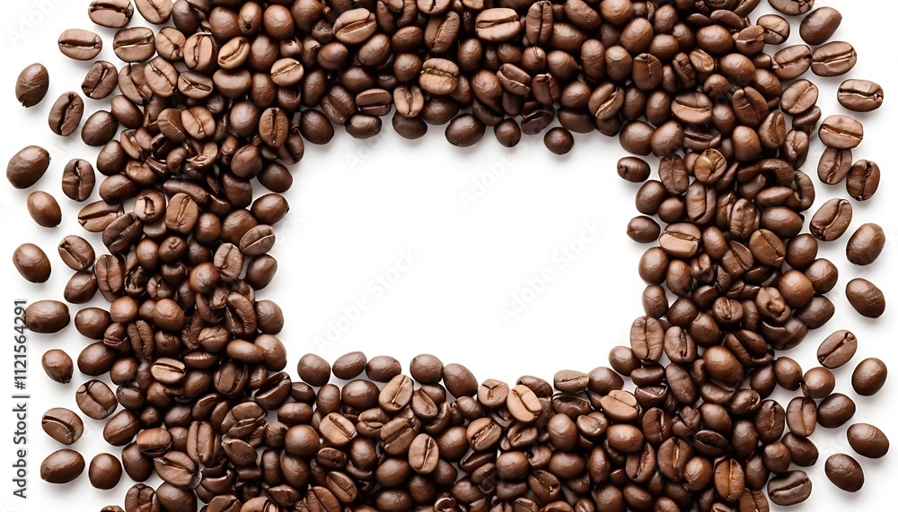 coffee frame isolated on white background with copy space coffee frame isolated on white background with copy space