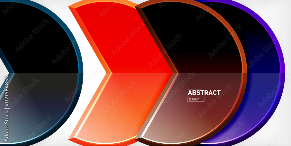 Trendy round shapes with triangular angle design element. Vector Illustration For Wallpaper, Banner, Background, Card, Book Illustration, landing page Trendy round shapes with triangular angle design element. Vector Illustration For Wallpaper, Banner, Background, Card, Book Illustration, landing page