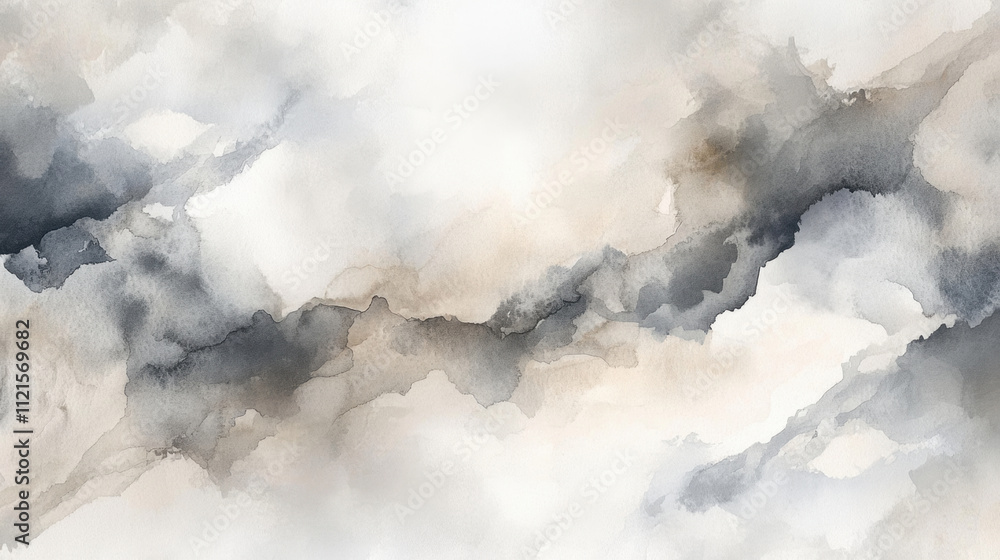 Plain watercolor background of large washes in neutral colors for graphic design or wallpaper. Plain watercolor background of large washes in neutral colors for graphic design or wallpaper.