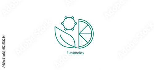 Flavonoids Vector Icon - Natural Antioxidants for Health and Wellness