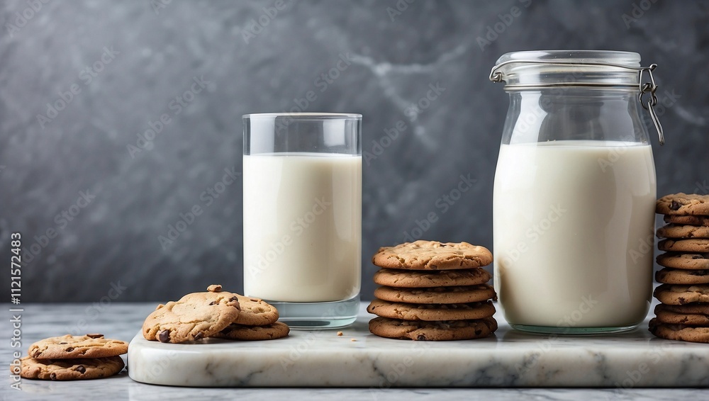 glass of milk and cookies glass of milk and cookies