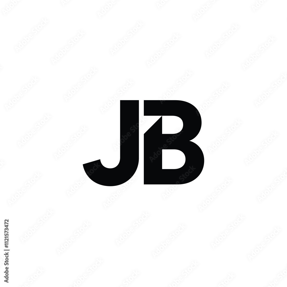 JB monogram logo design letter text name symbol monochrome logotype alphabet character simple logo JB monogram logo design letter text name symbol monochrome logotype alphabet character simple logo