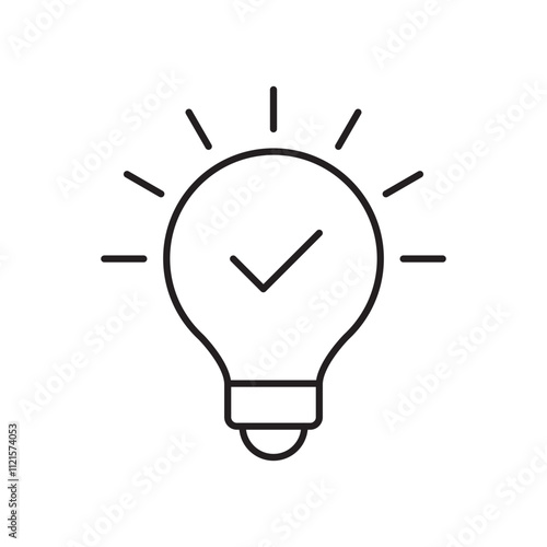 Idea icon vector isolated.