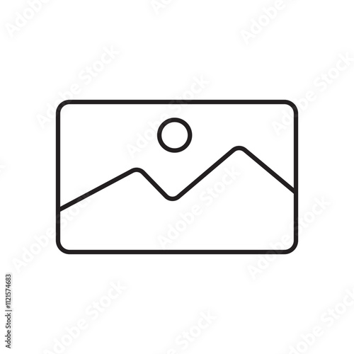 Picture icon vector isolated.