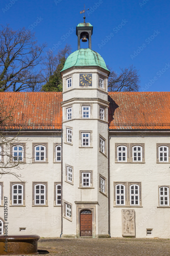 Tower on the courtyard of the castle in Gifhorn, Germany