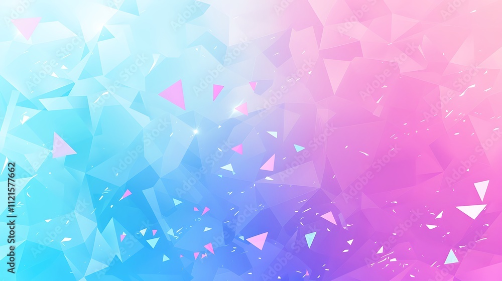 A colorful abstract background with a pink and blue gradient. The background is made up of triangles and squares AI generated A colorful abstract background with a pink and blue gradient. The background is made up of triangles and squares AI generated