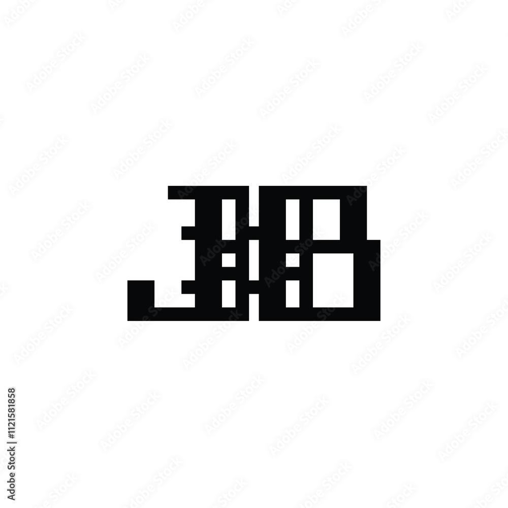 JB monogram logo design letter text name symbol monochrome logotype alphabet character simple logo JB monogram logo design letter text name symbol monochrome logotype alphabet character simple logo