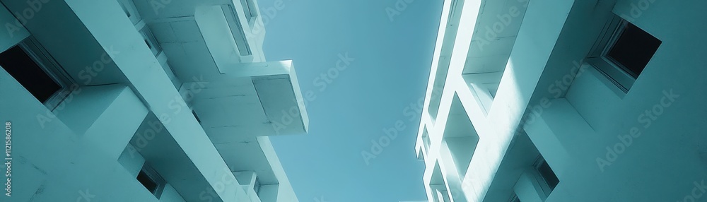 Obraz premium Captivating Architectural Geometry: A Minimalist Masterpiece