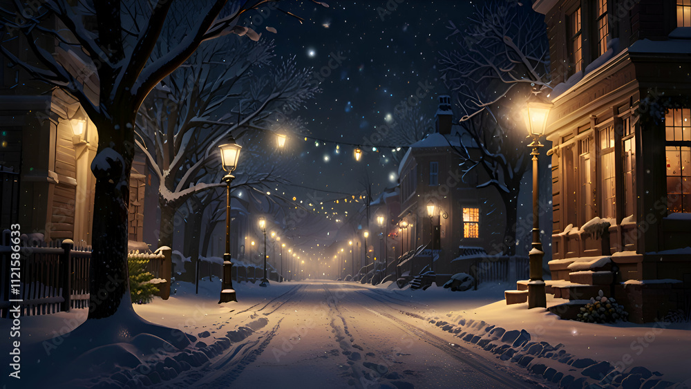 Fototapeta premium street at night