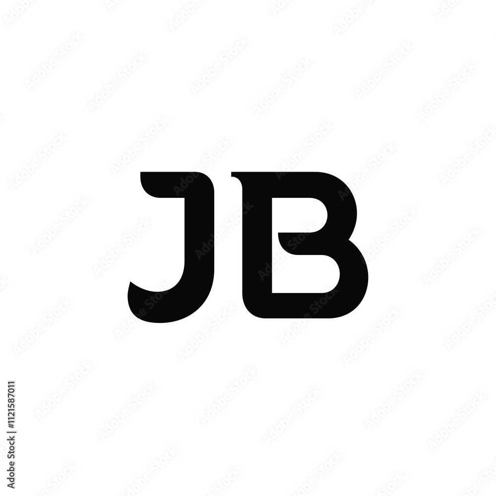 JB monogram logo design letter text name symbol monochrome logotype alphabet character simple logo JB monogram logo design letter text name symbol monochrome logotype alphabet character simple logo