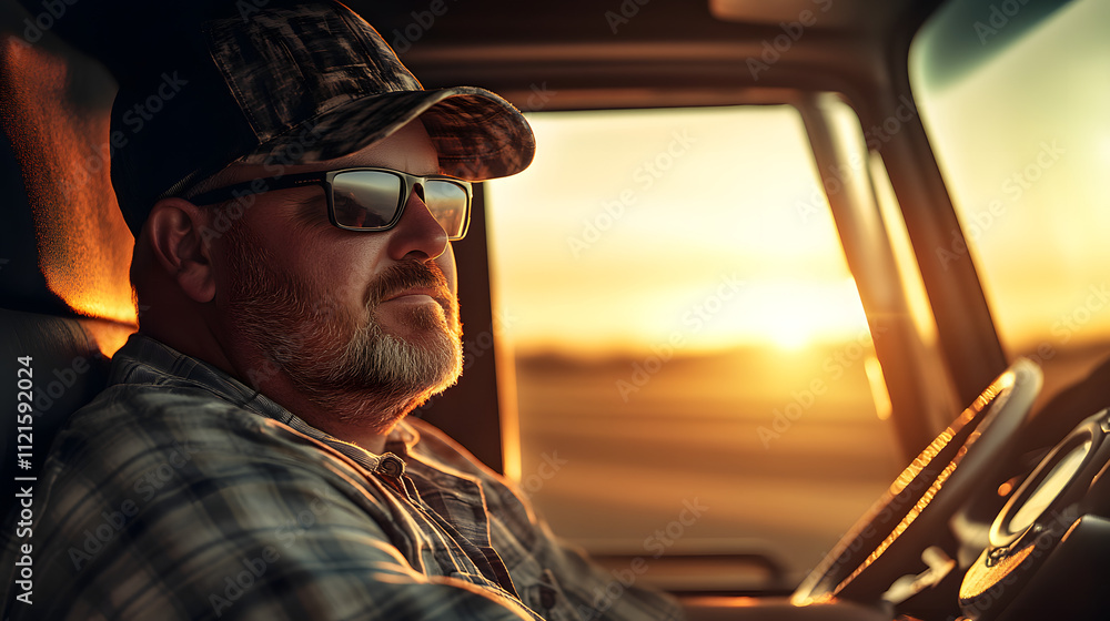 The Passionate Truck Driver Engaging in a Thrilling Long-Distance Trucking Rally Filled with Camaraderie and Competition The Passionate Truck Driver Engaging in a Thrilling Long-Distance Trucking Rally Filled with Camaraderie and Competition