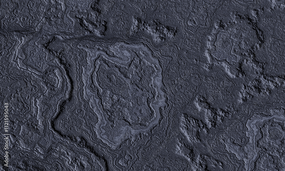 Naklejka premium Abstract cooled volcanic lava background. Black basaltic rock surface