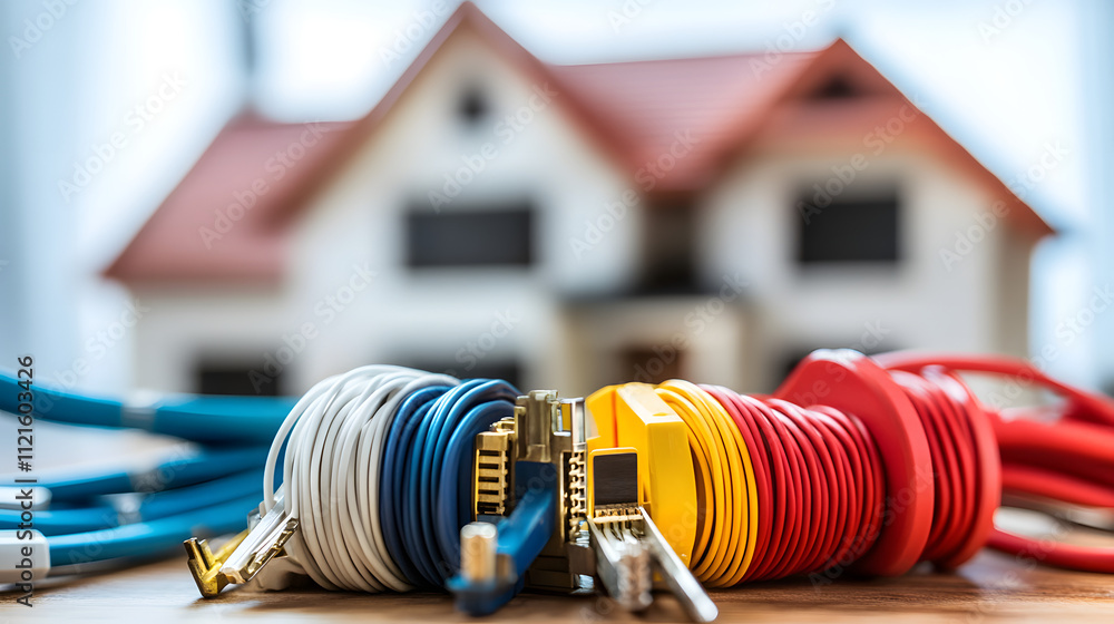 A Dedicated Cable Installer Working Tirelessly to Provide Unmatched Connectivity and Entertainment Experience in Modern Residences A Dedicated Cable Installer Working Tirelessly to Provide Unmatched Connectivity and Entertainment Experience in Modern Residences