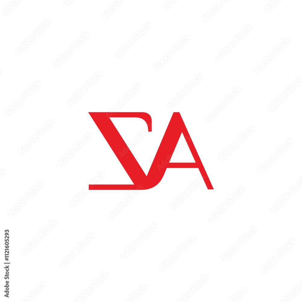 letter sva simple linked geometric logo vector letter sva simple linked geometric logo vector