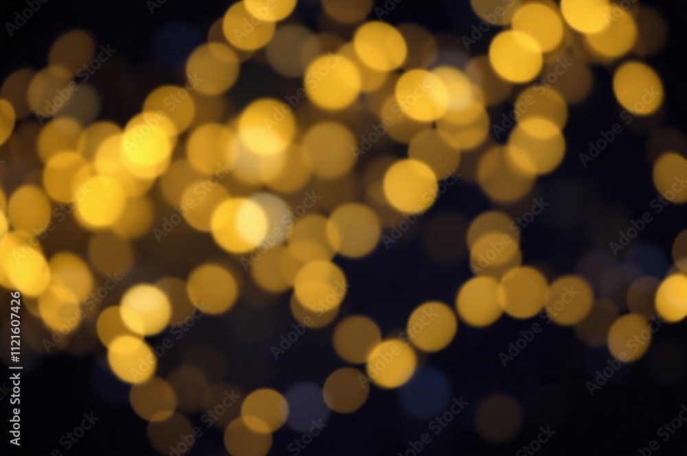 Abstract Bokeh Background of Warm Golden Lights Abstract Bokeh Background of Warm Golden Lights