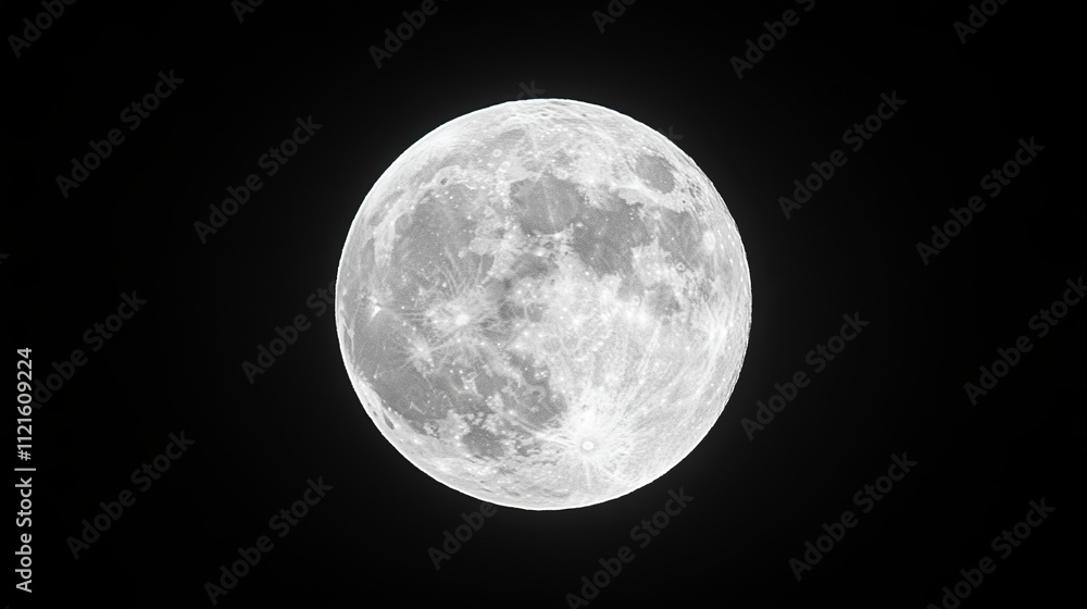 Fototapeta premium The blue supermoon of December.