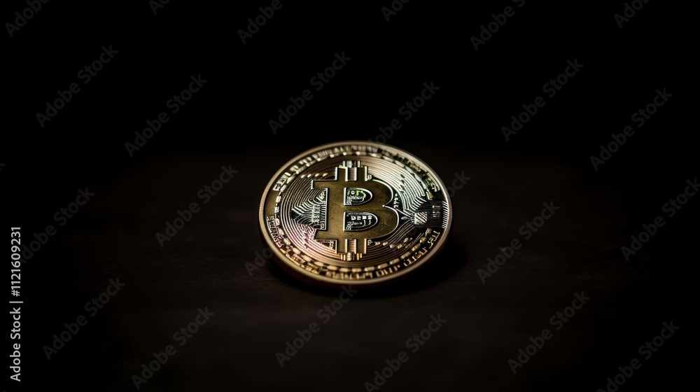 A close-up of a Bitcoin coin on a dark surface, symbolizing cryptocurrency and digital finance. A close-up of a Bitcoin coin on a dark surface, symbolizing cryptocurrency and digital finance.