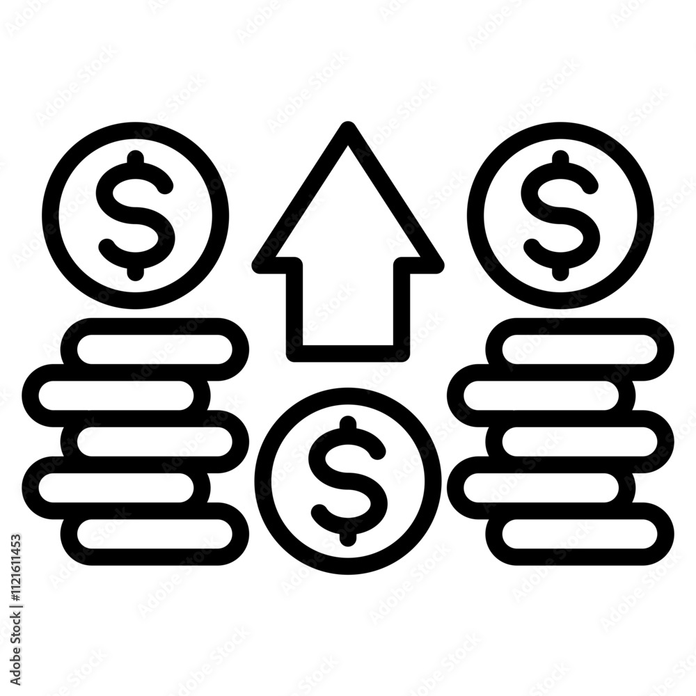 Capital single icon Capital single icon