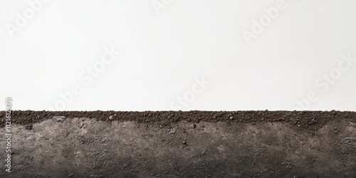 Rich Dark Brown Soil Texture Earth Cross Section Agriculture Background